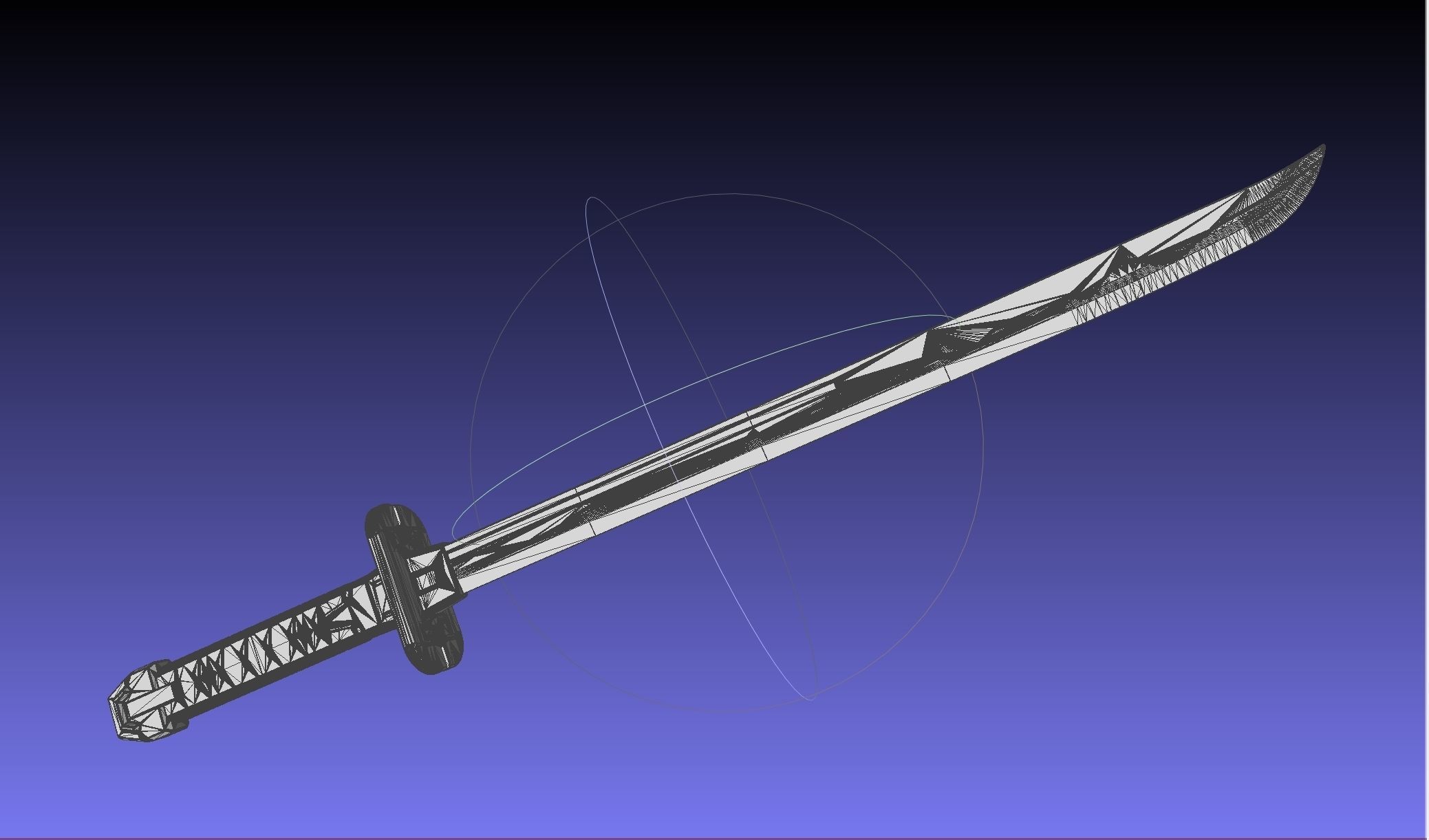 Overwatch Young Genji Dragonblade Sword And Sheath Assembly 3D print model_50