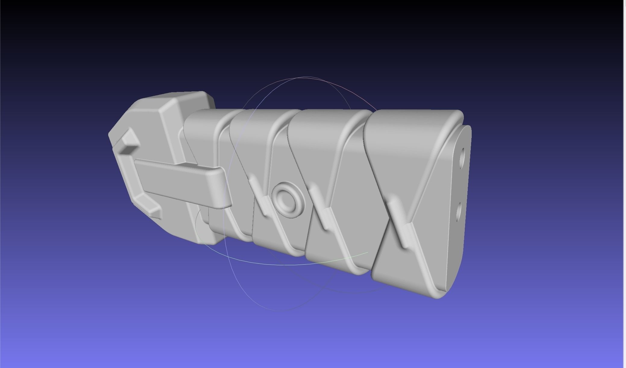 Overwatch Young Genji Dragonblade Sword And Sheath Assembly 3D print model_8