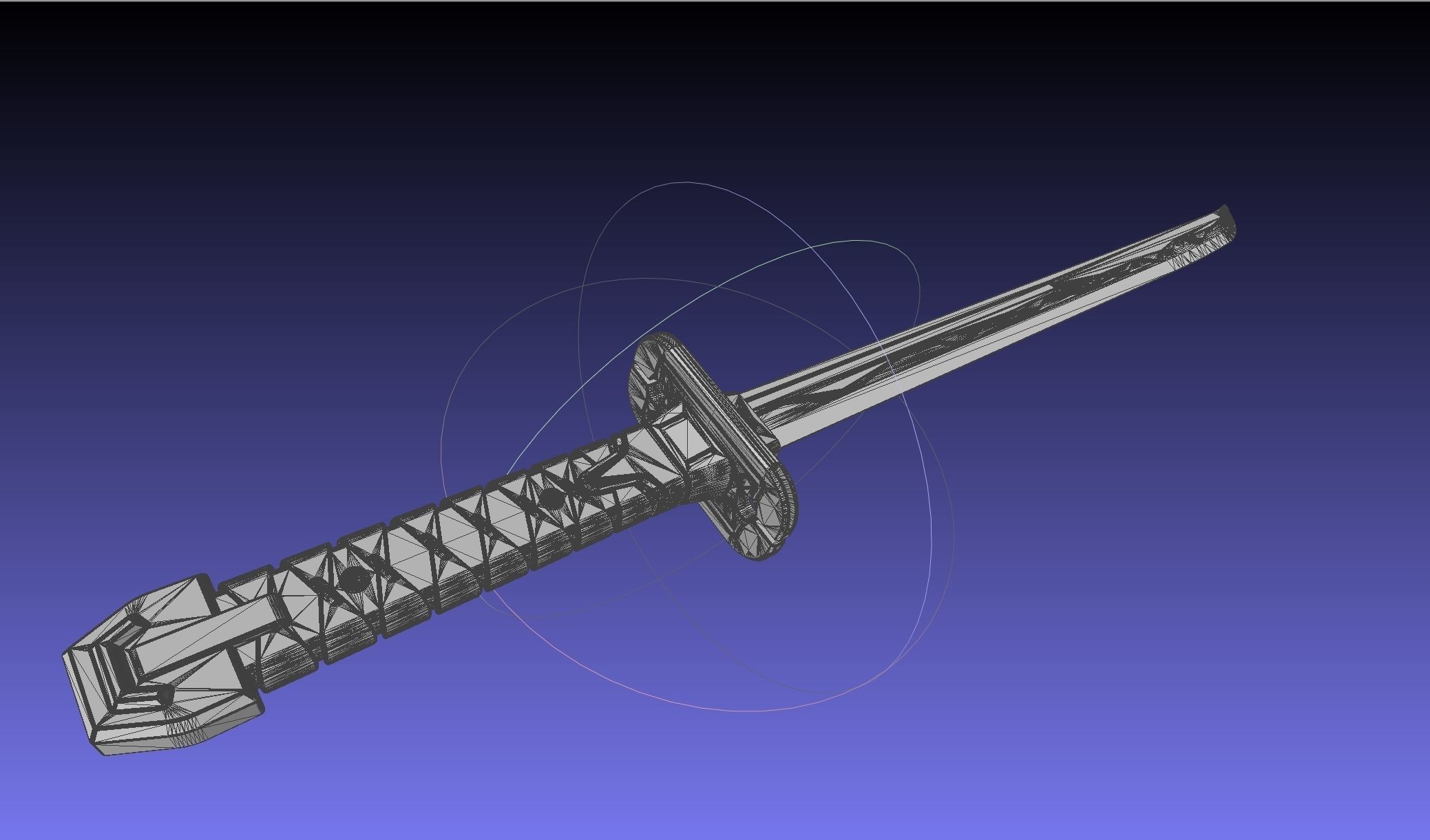 Overwatch Young Genji Dragonblade Sword And Sheath Assembly 3D print model_19