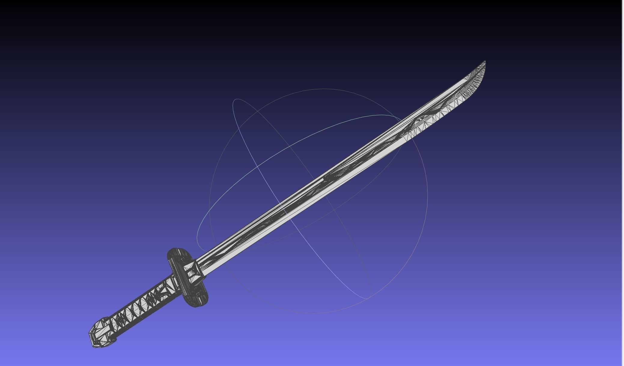 Overwatch Young Genji Dragonblade Sword And Sheath Assembly 3D print model_20