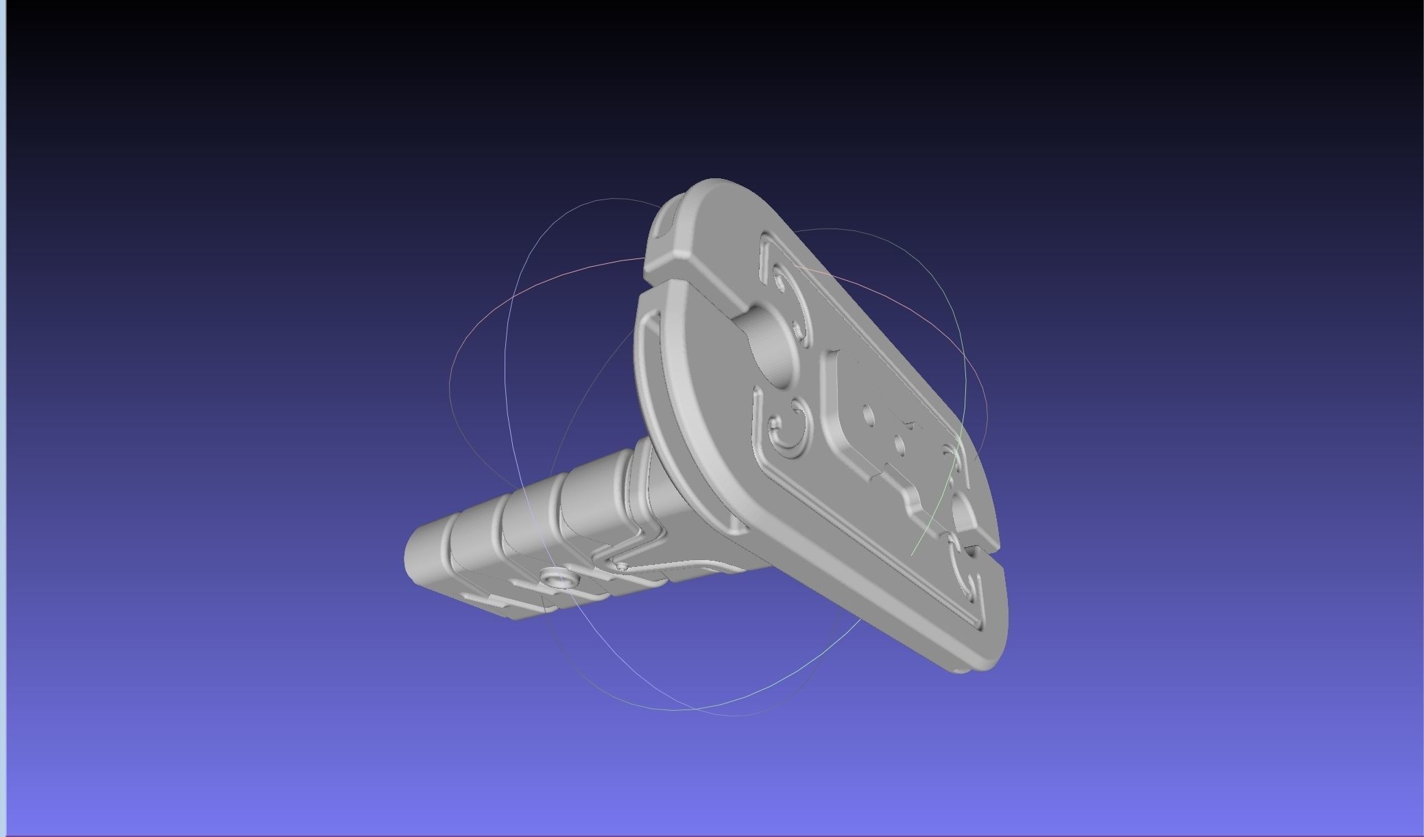 Overwatch Young Genji Dragonblade Sword And Sheath Assembly 3D print model_24