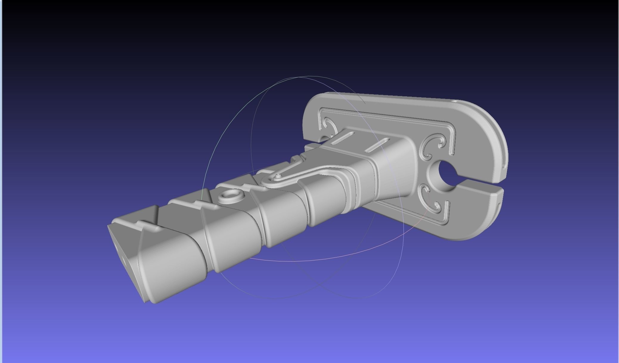 Overwatch Young Genji Dragonblade Sword And Sheath Assembly 3D print model_27