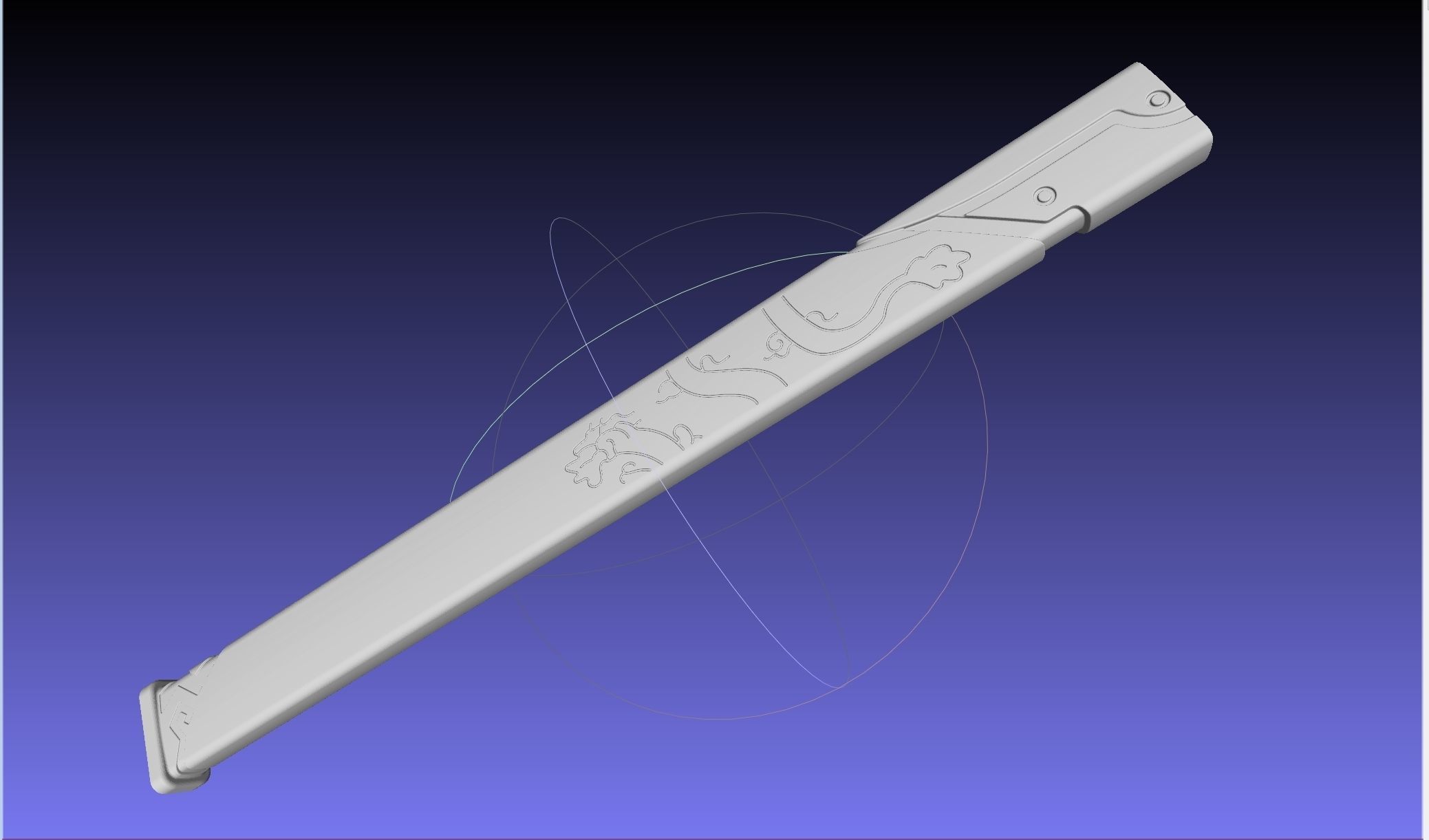 Overwatch Young Genji Dragonblade Sword And Sheath Assembly 3D print model_60
