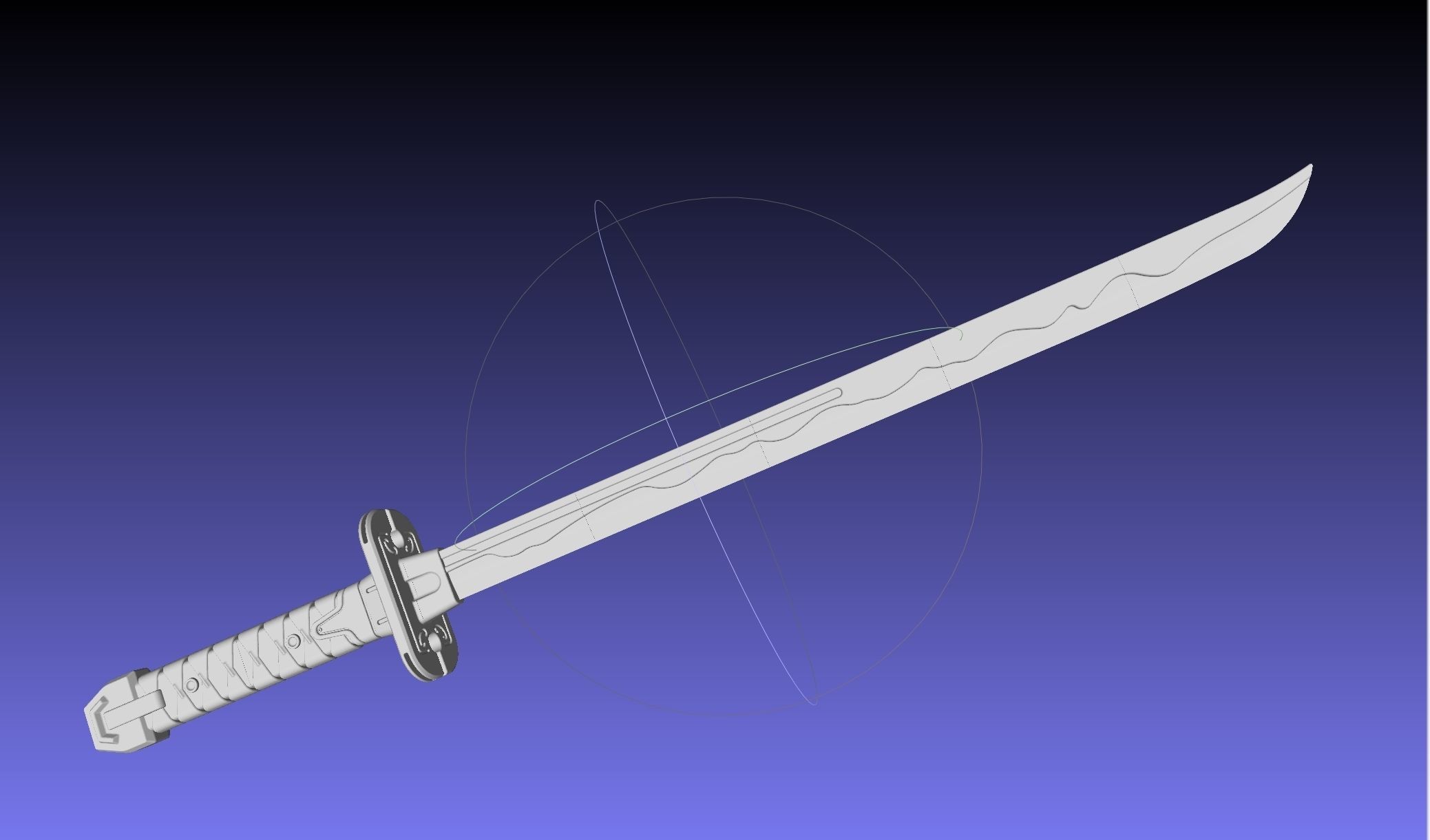 Overwatch Young Genji Dragonblade Sword And Sheath Assembly 3D print model_49