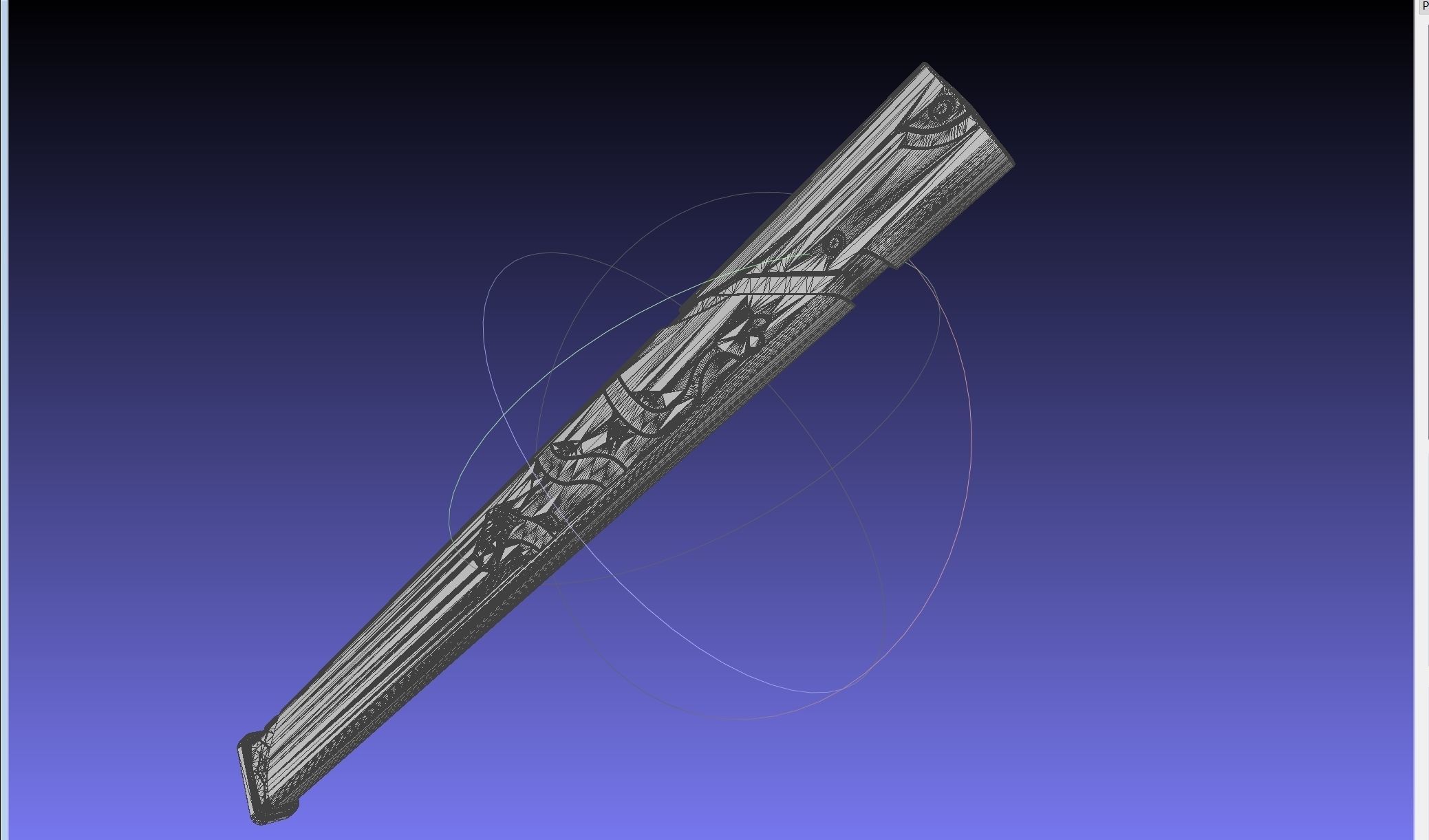 Overwatch Young Genji Dragonblade Sword And Sheath Assembly 3D print model_61
