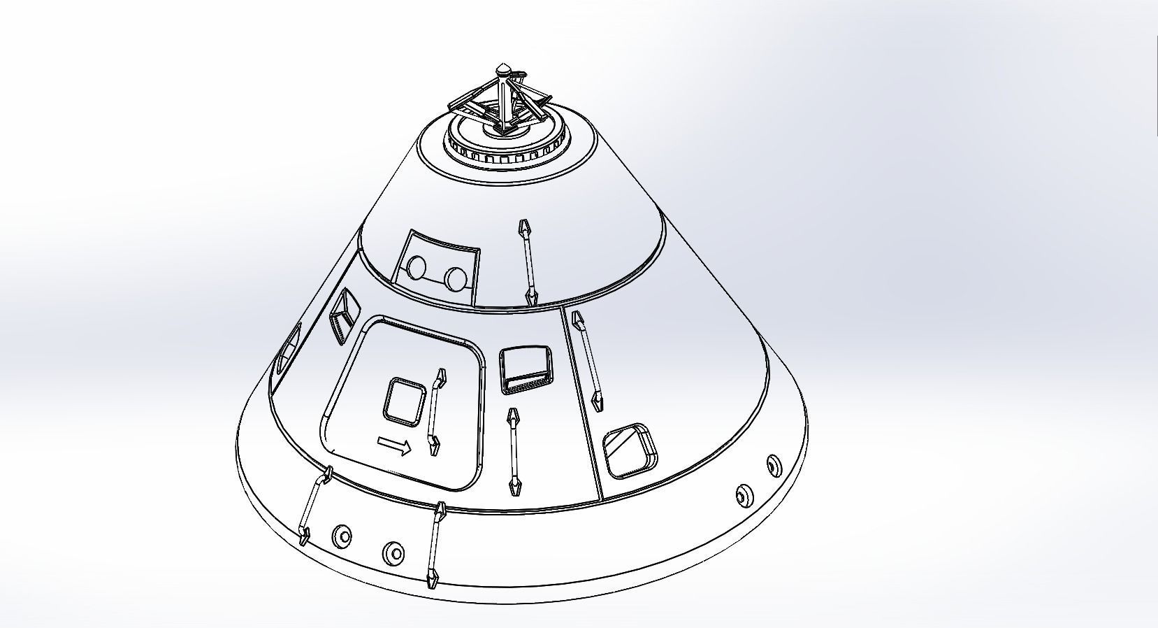 Apollo Command Module 3D model_11