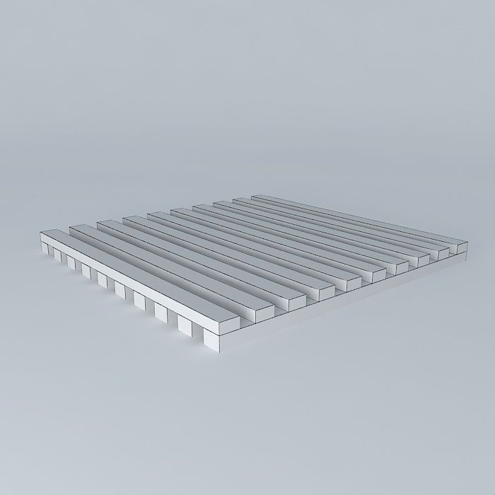 Deck Wood Madeira Free 3D model_3