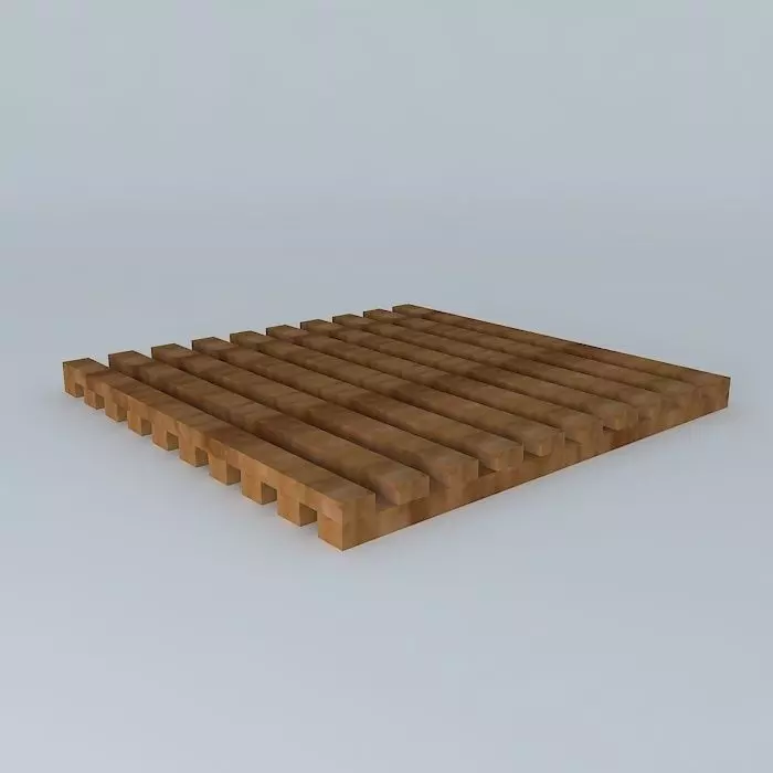 Deck Wood Madeira Free 3D model_0
