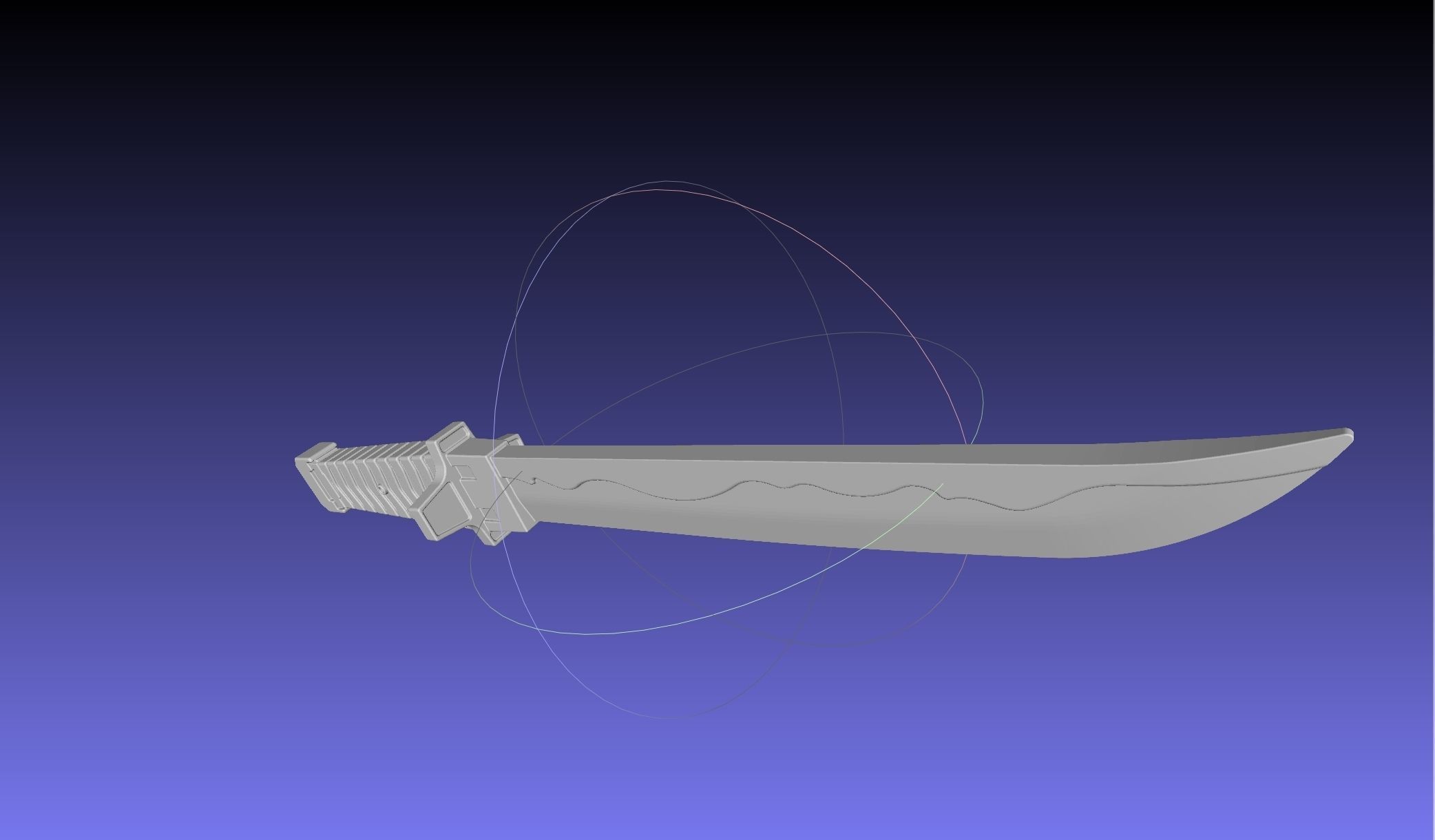 Overwatch Young Genji Wakizashi Shortsword And Sheath 3D print model_38