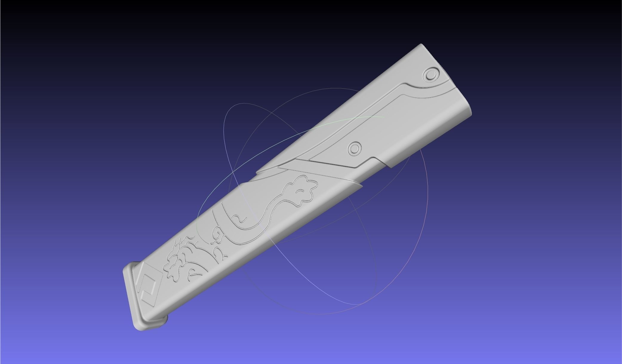 Overwatch Young Genji Wakizashi Shortsword And Sheath 3D print model_35