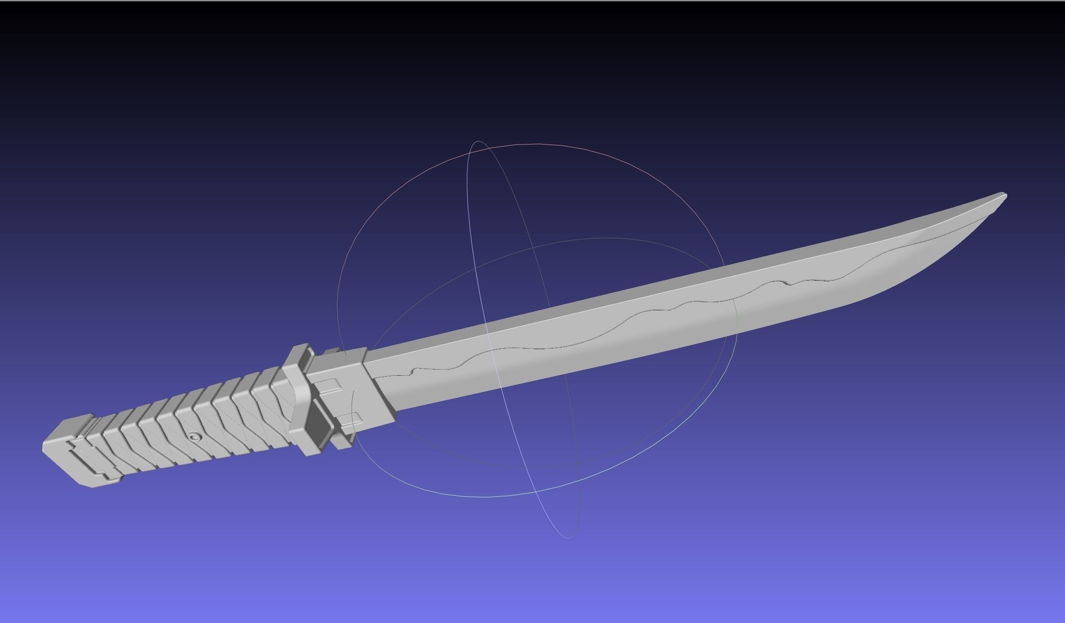 Overwatch Young Genji Wakizashi Shortsword And Sheath 3D print model_26