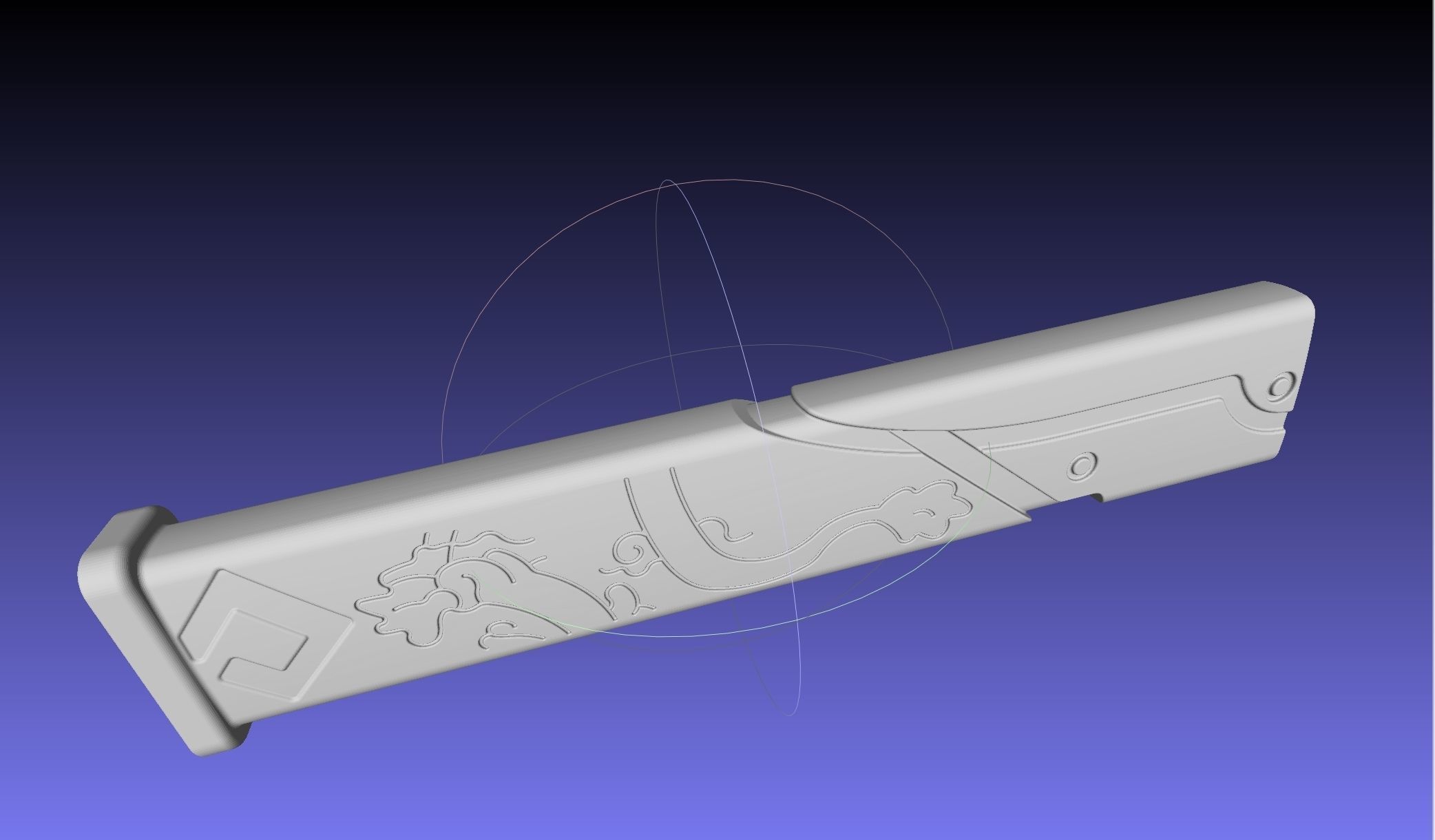 Overwatch Young Genji Wakizashi Shortsword And Sheath 3D print model_1