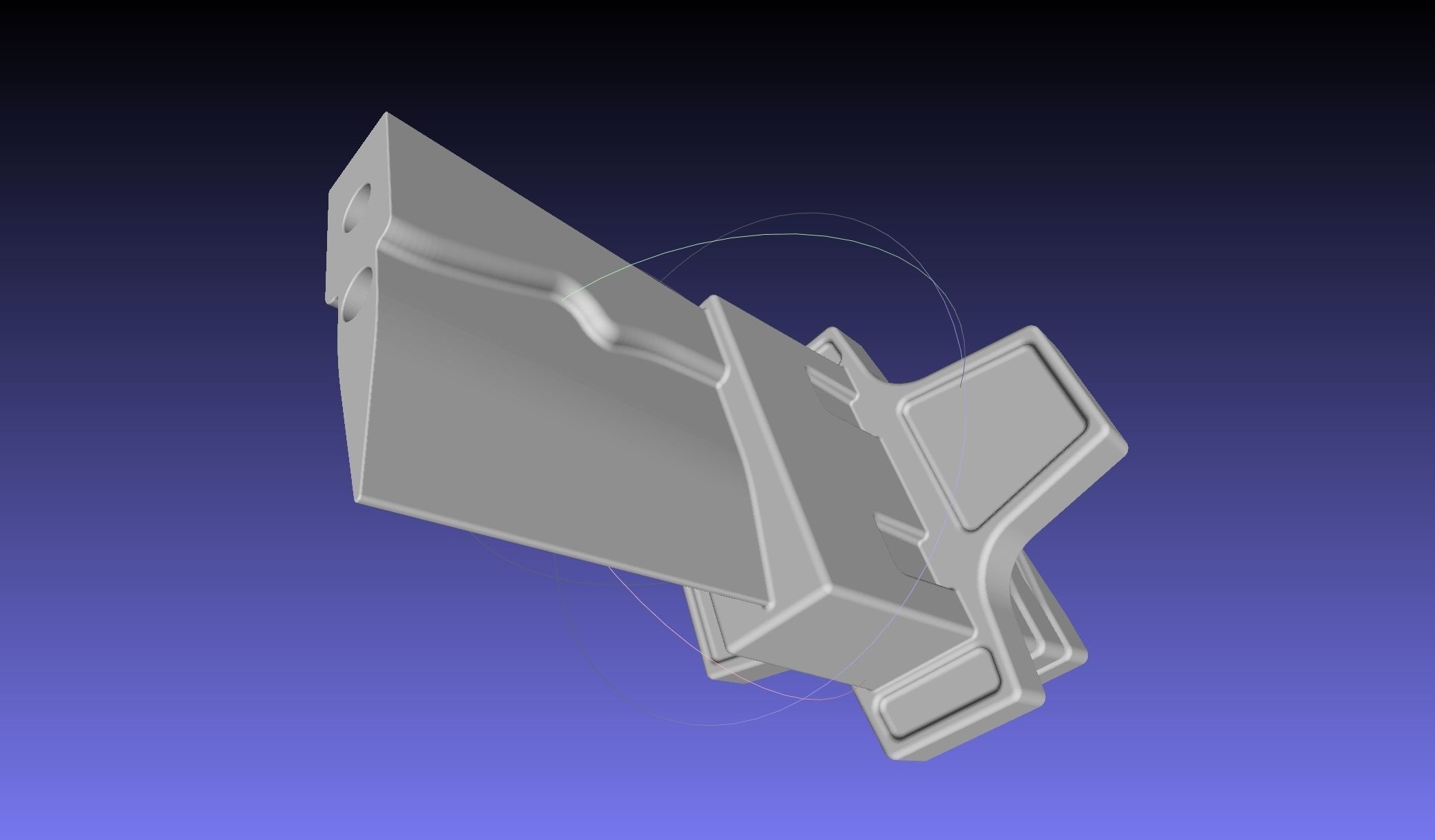 Overwatch Young Genji Wakizashi Shortsword And Sheath 3D print model_21