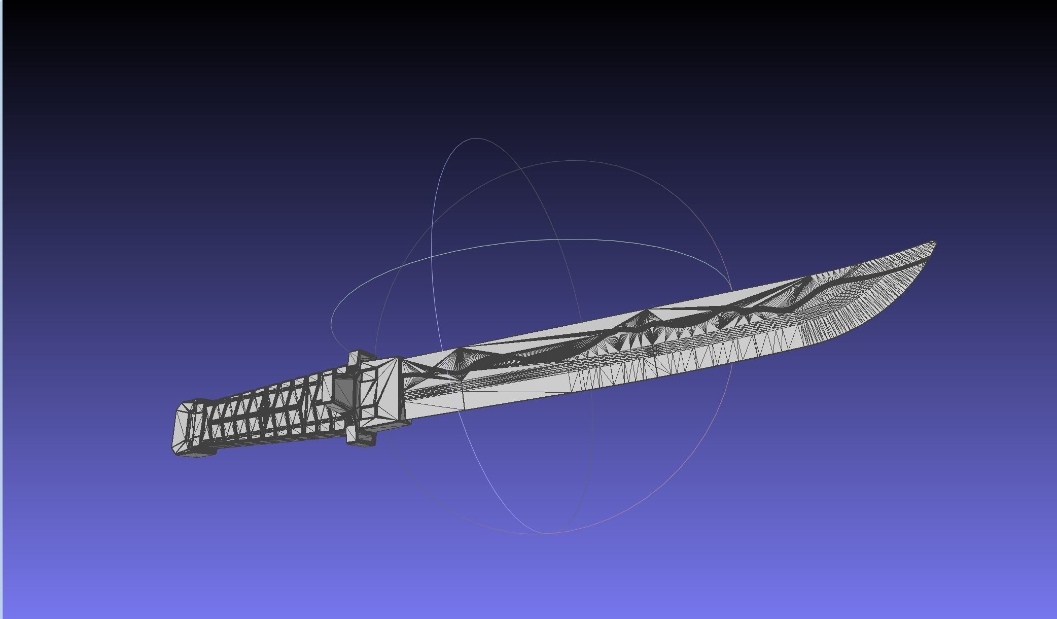 Overwatch Young Genji Wakizashi Shortsword And Sheath 3D print model_32