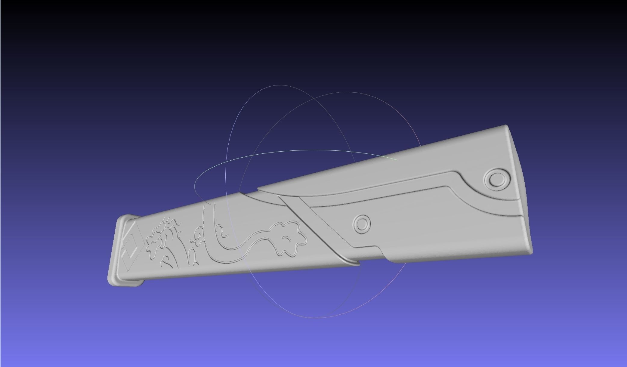 Overwatch Young Genji Wakizashi Shortsword And Sheath 3D print model_33
