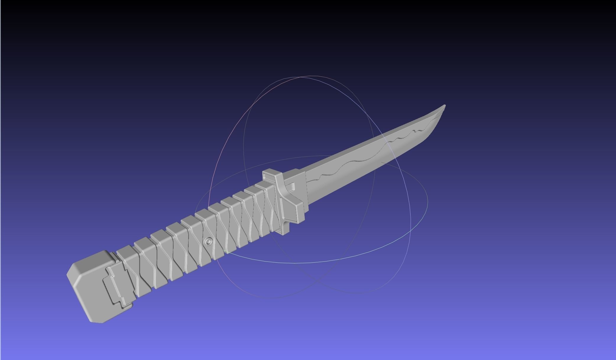 Overwatch Young Genji Wakizashi Shortsword And Sheath 3D print model_39