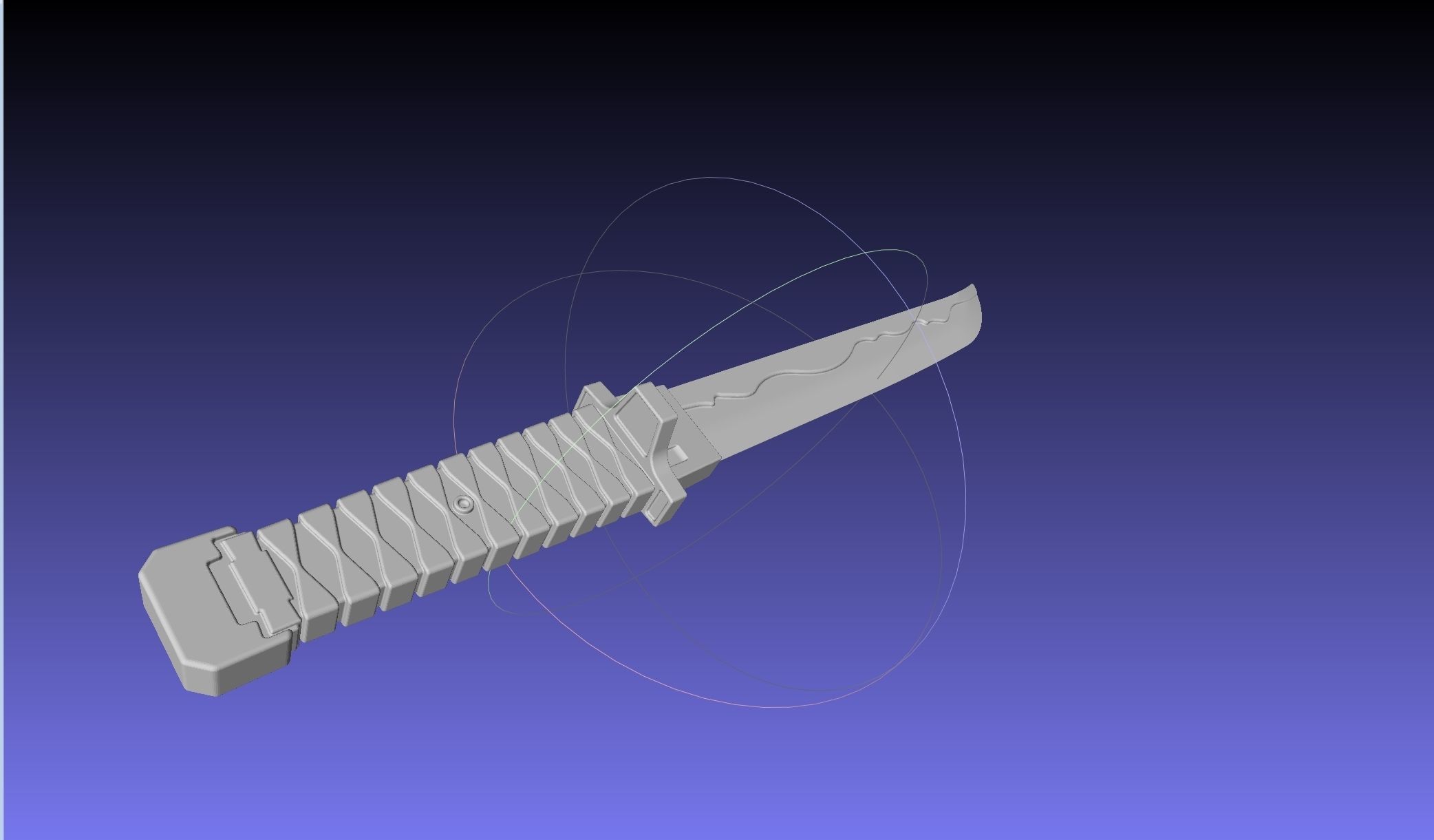 Overwatch Young Genji Wakizashi Shortsword And Sheath 3D print model_40