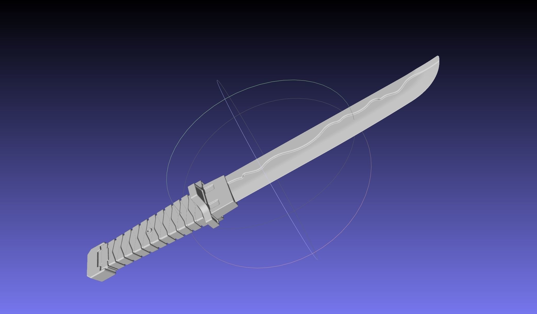 Overwatch Young Genji Wakizashi Shortsword And Sheath 3D print model_16