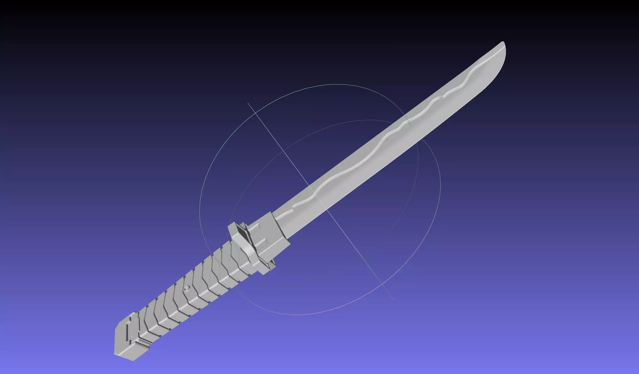 Overwatch Young Genji Wakizashi Shortsword And Sheath 3D print model_0