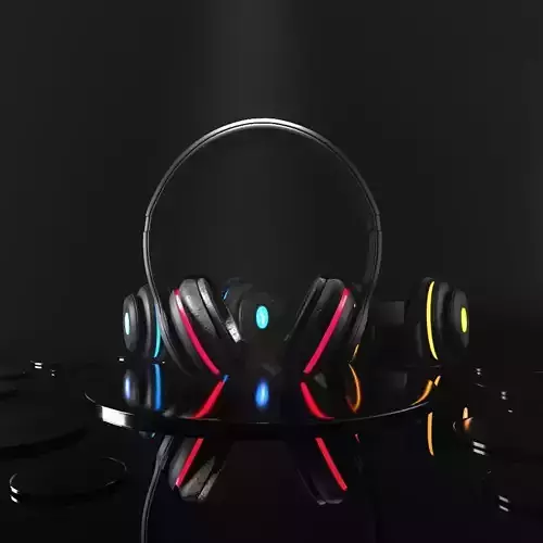 HeadPhone pair of headphones on table