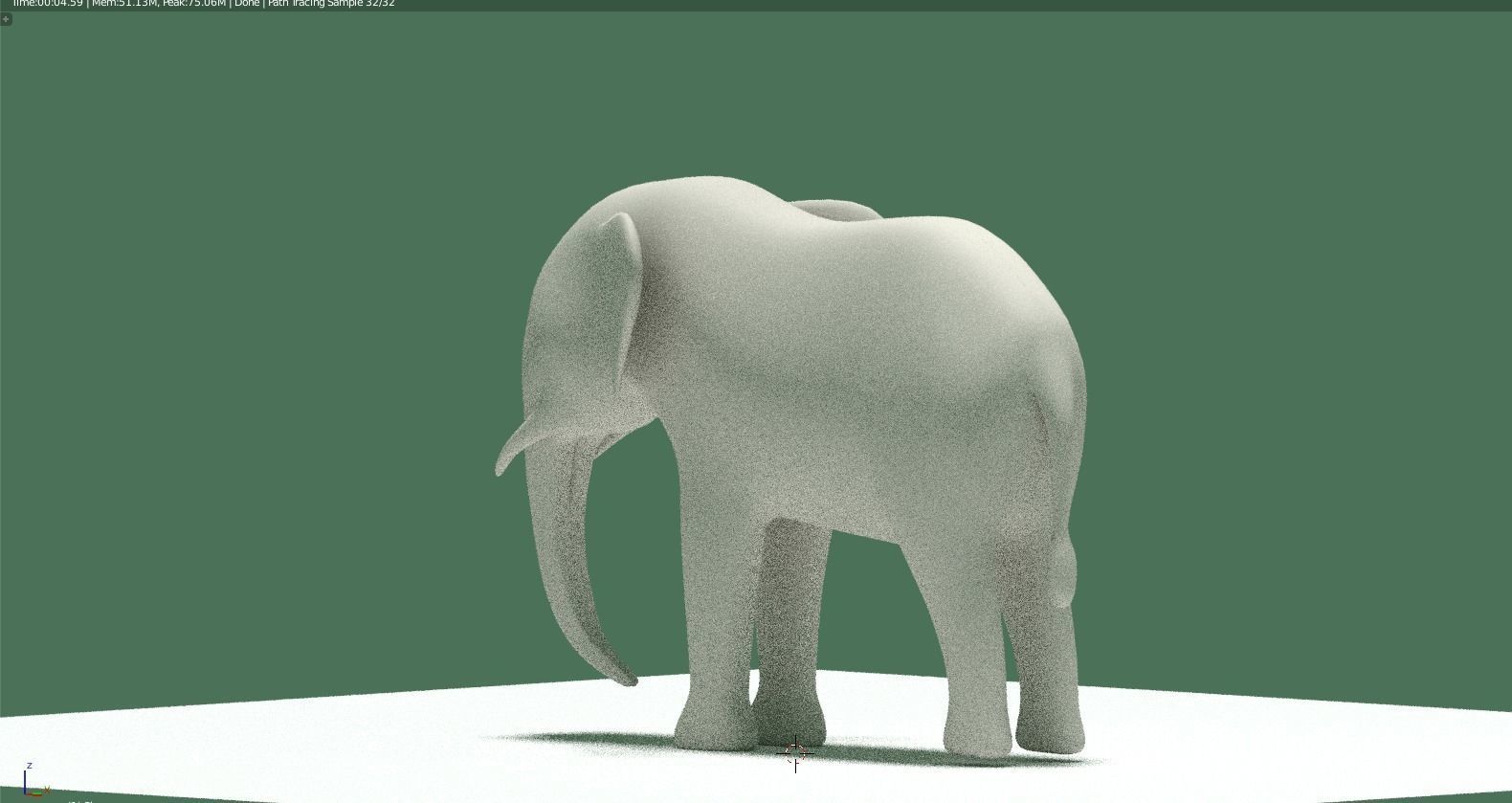 elephant Free low-poly 3D model_1
