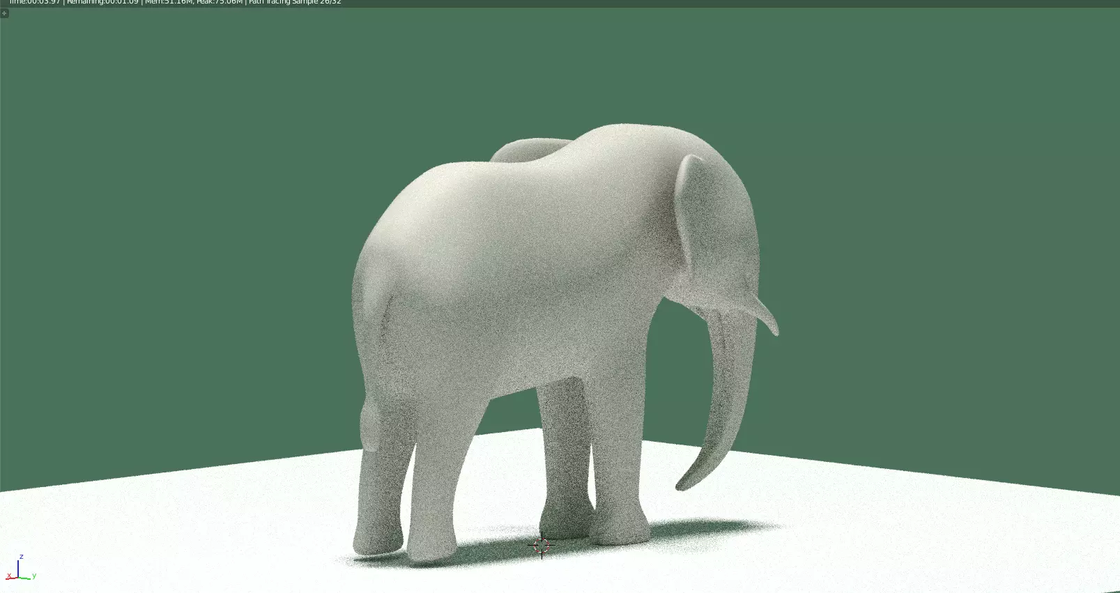 elephant Free low-poly 3D model_0