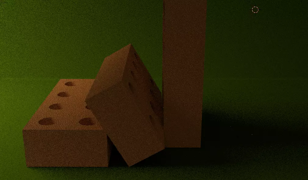 brick building Free low-poly 3D model