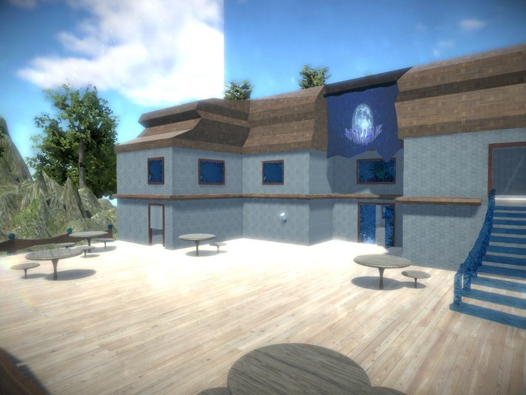 HillSide Resort-Hotel Low-poly 3D model_3