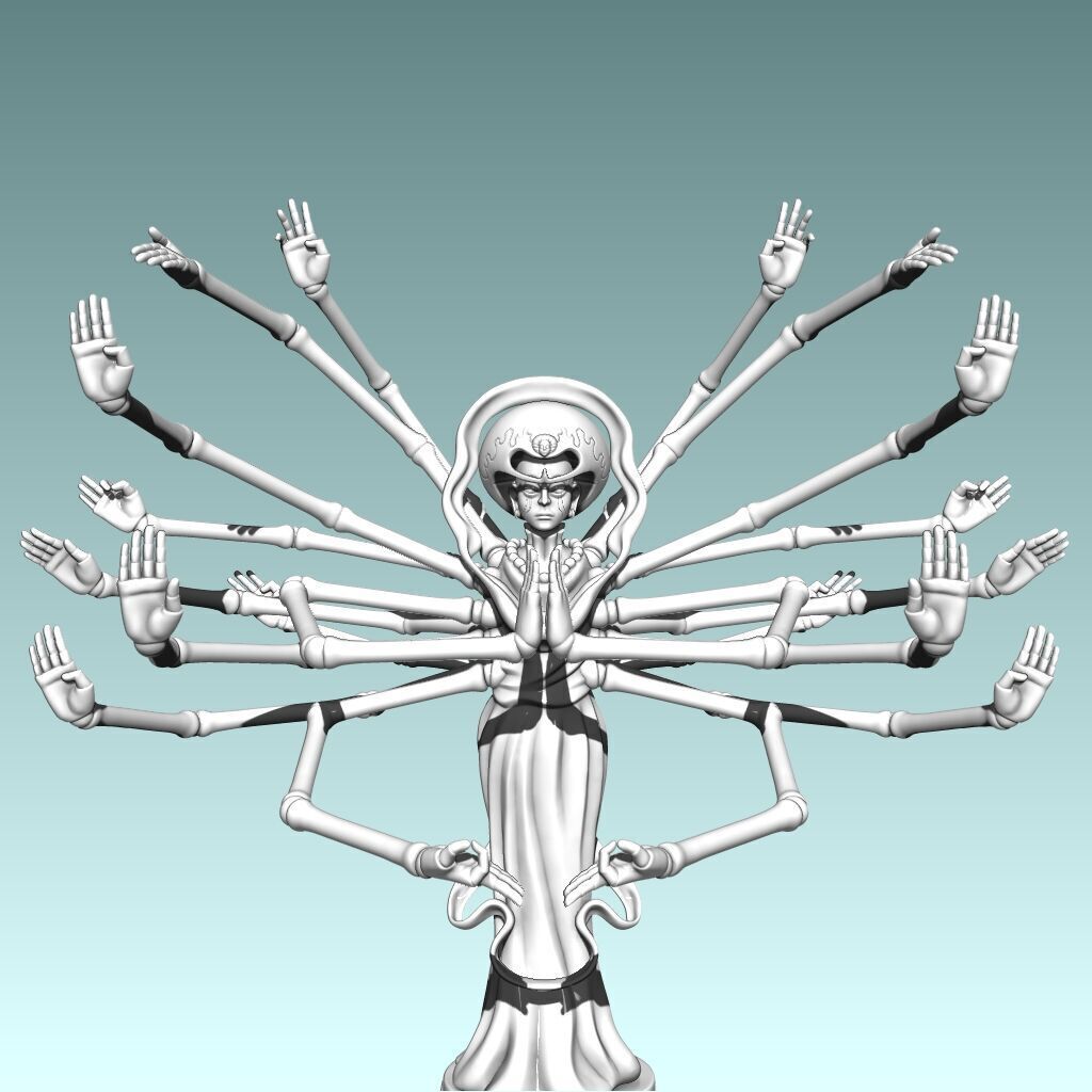 Isaac Netero 100-Type Guanyin Bodhisattva  3D print model_1