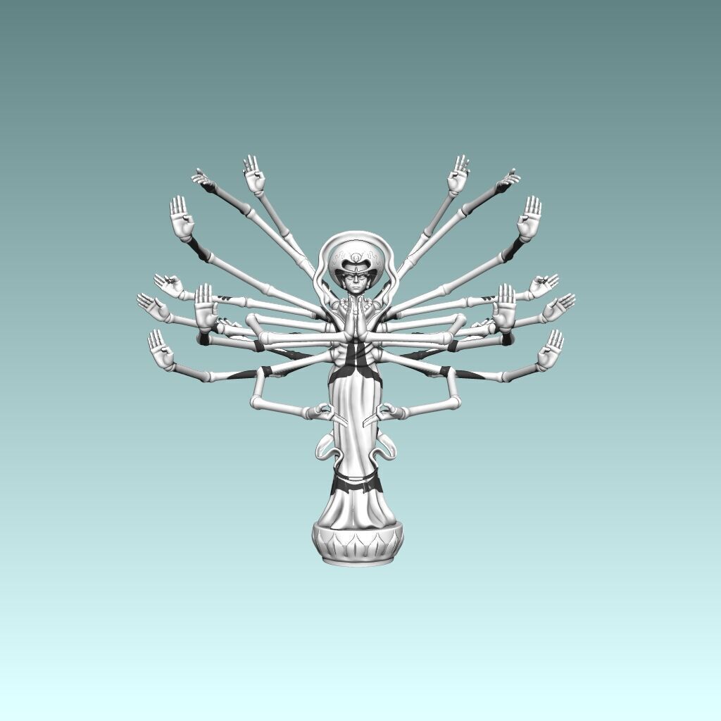 Isaac Netero 100-Type Guanyin Bodhisattva  3D print model_11