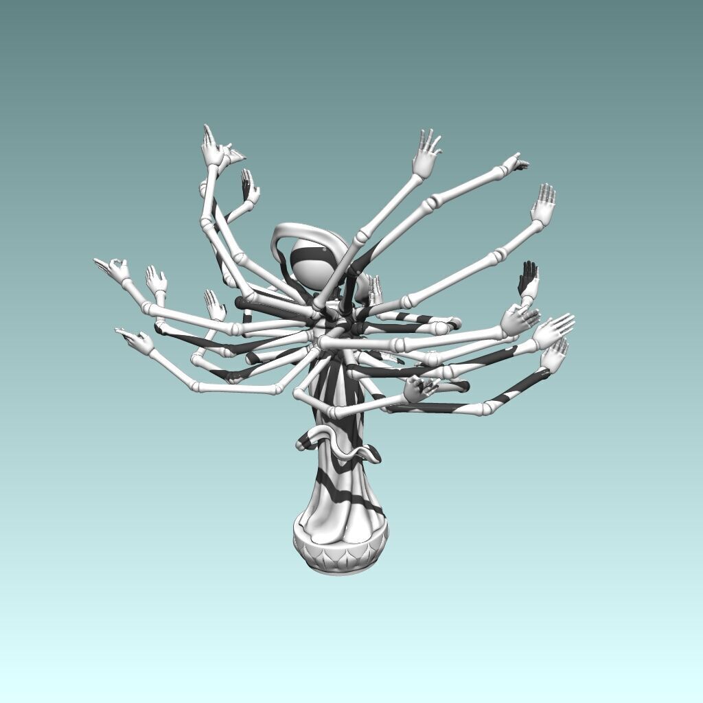 Isaac Netero 100-Type Guanyin Bodhisattva  3D print model_12