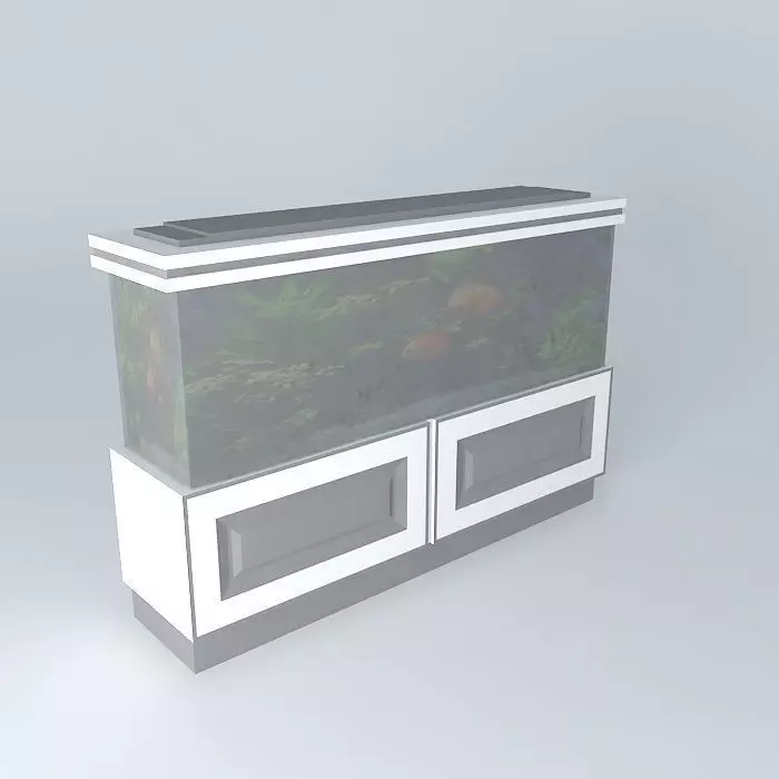 Aquarium fish tank Free 3D model_0