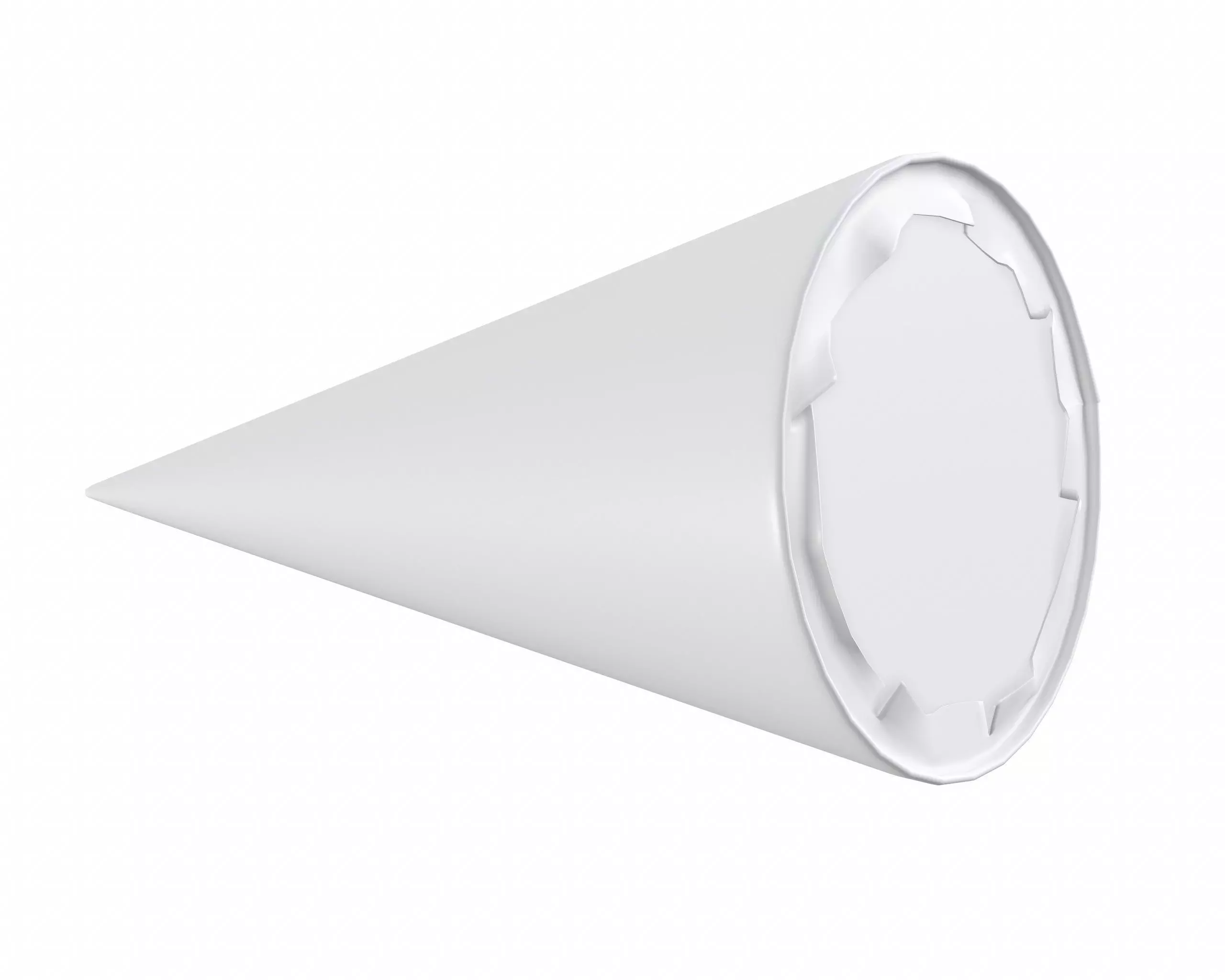 Ice cream cone package for mockup 3D model_0