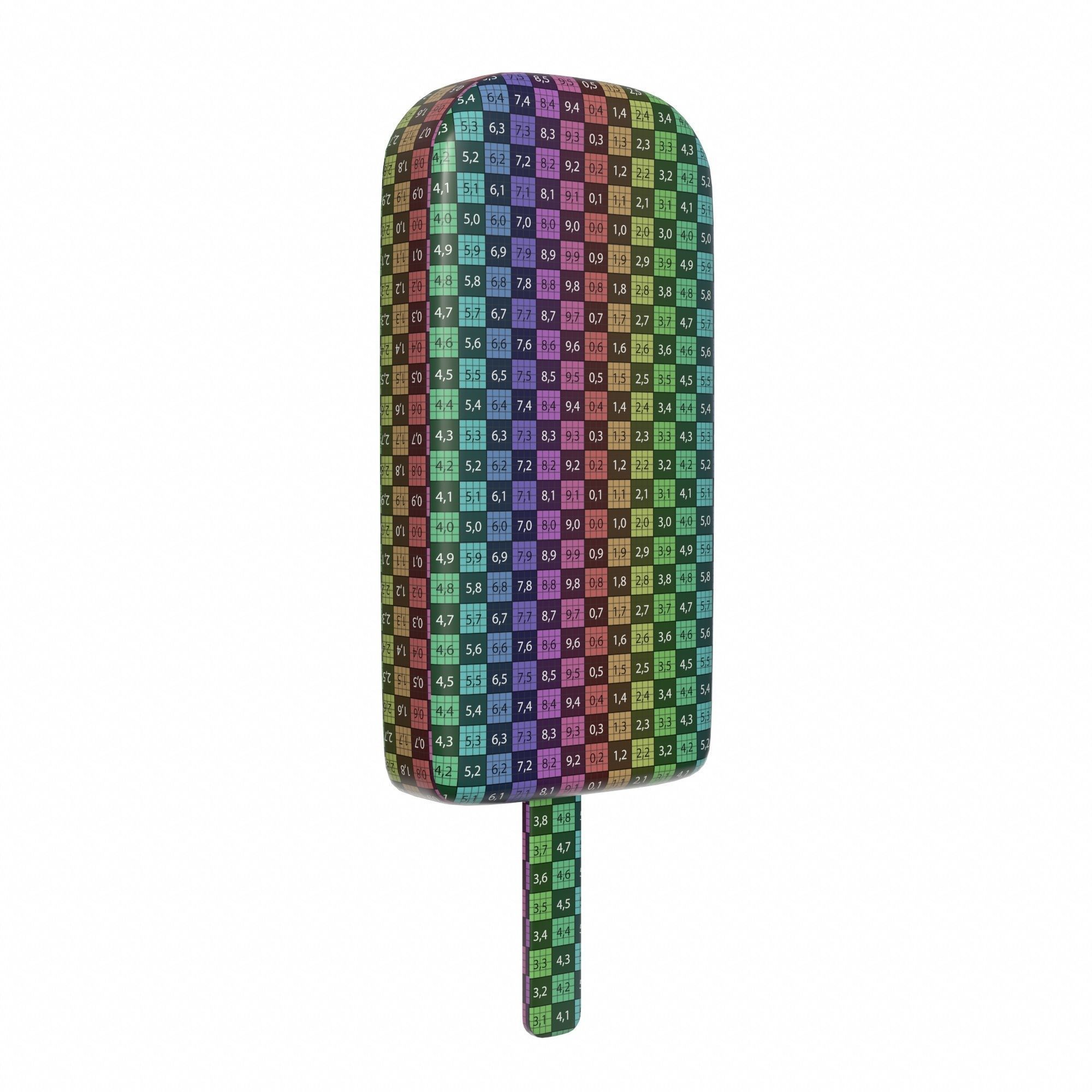 Ice cream on stick 03 3D model_6