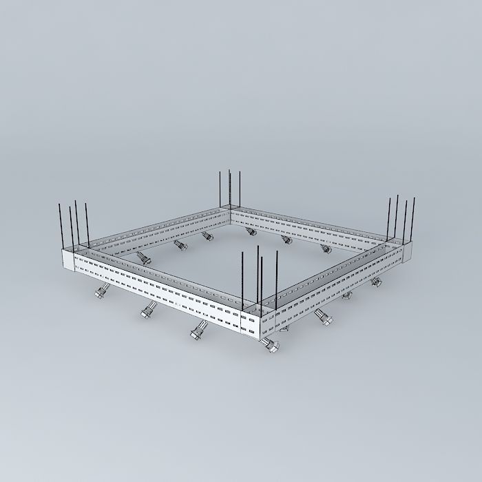 Eletrocalha c spots cannons Light Vray Free 3D model_4