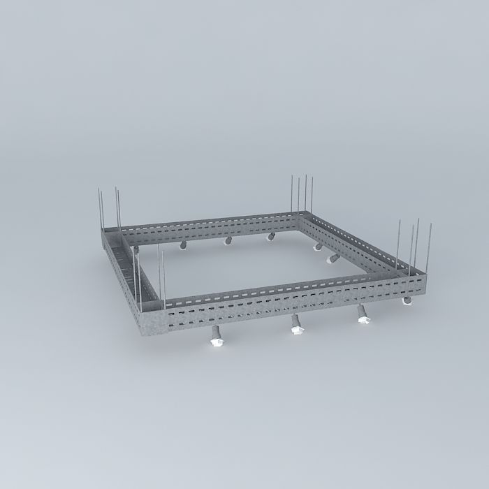 Eletrocalha c spots cannons Light Vray Free 3D model_2