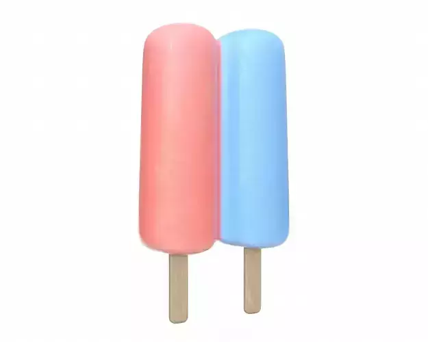 Ice cream on stick 14 3D model