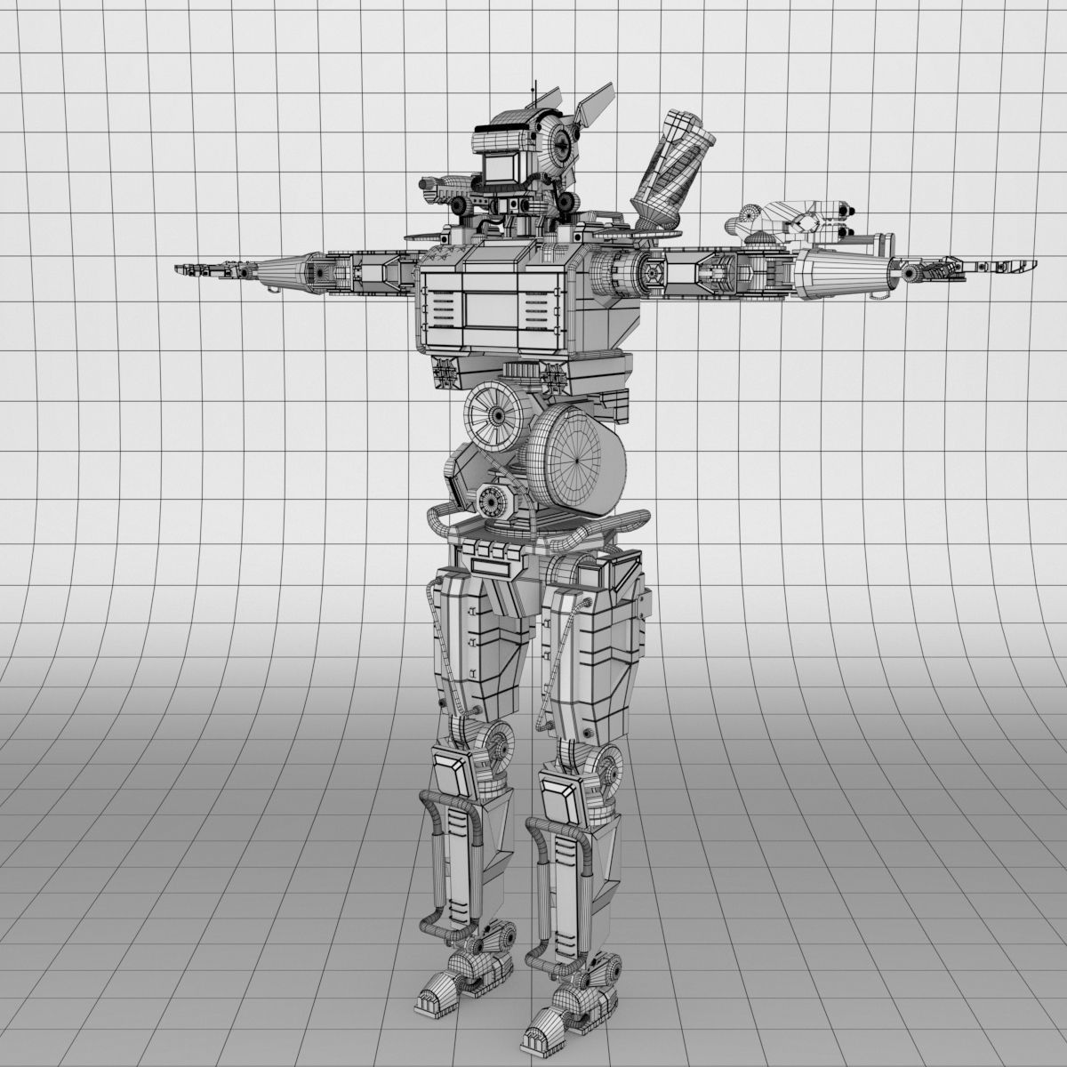 Chappie V2 Highpoly 3D model_5