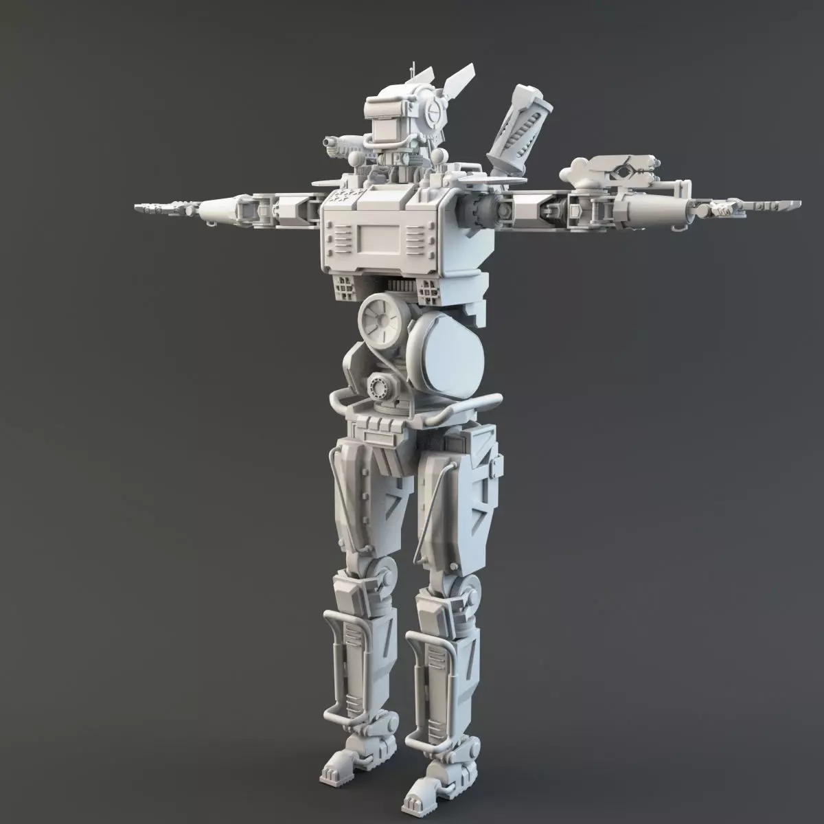 Chappie V2 Highpoly 3D model_0