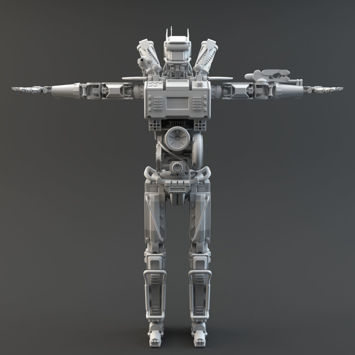 Chappie V2 Highpoly 3D model_1