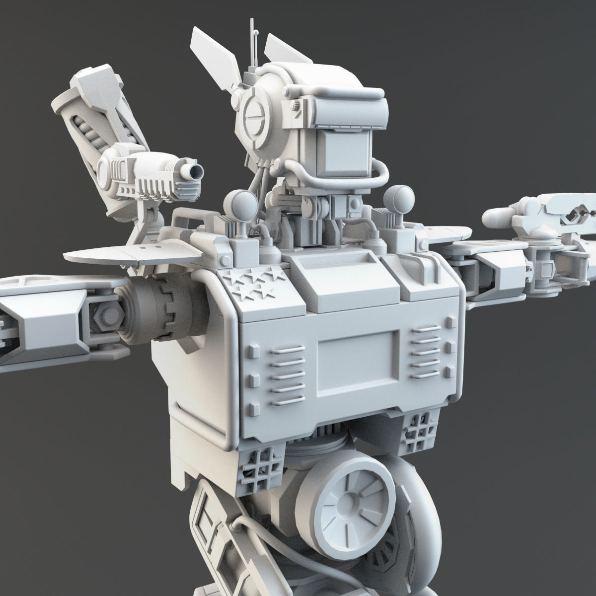 Chappie V2 Highpoly 3D model_4