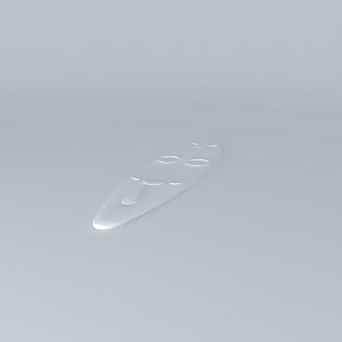 African mask Free 3D model_1