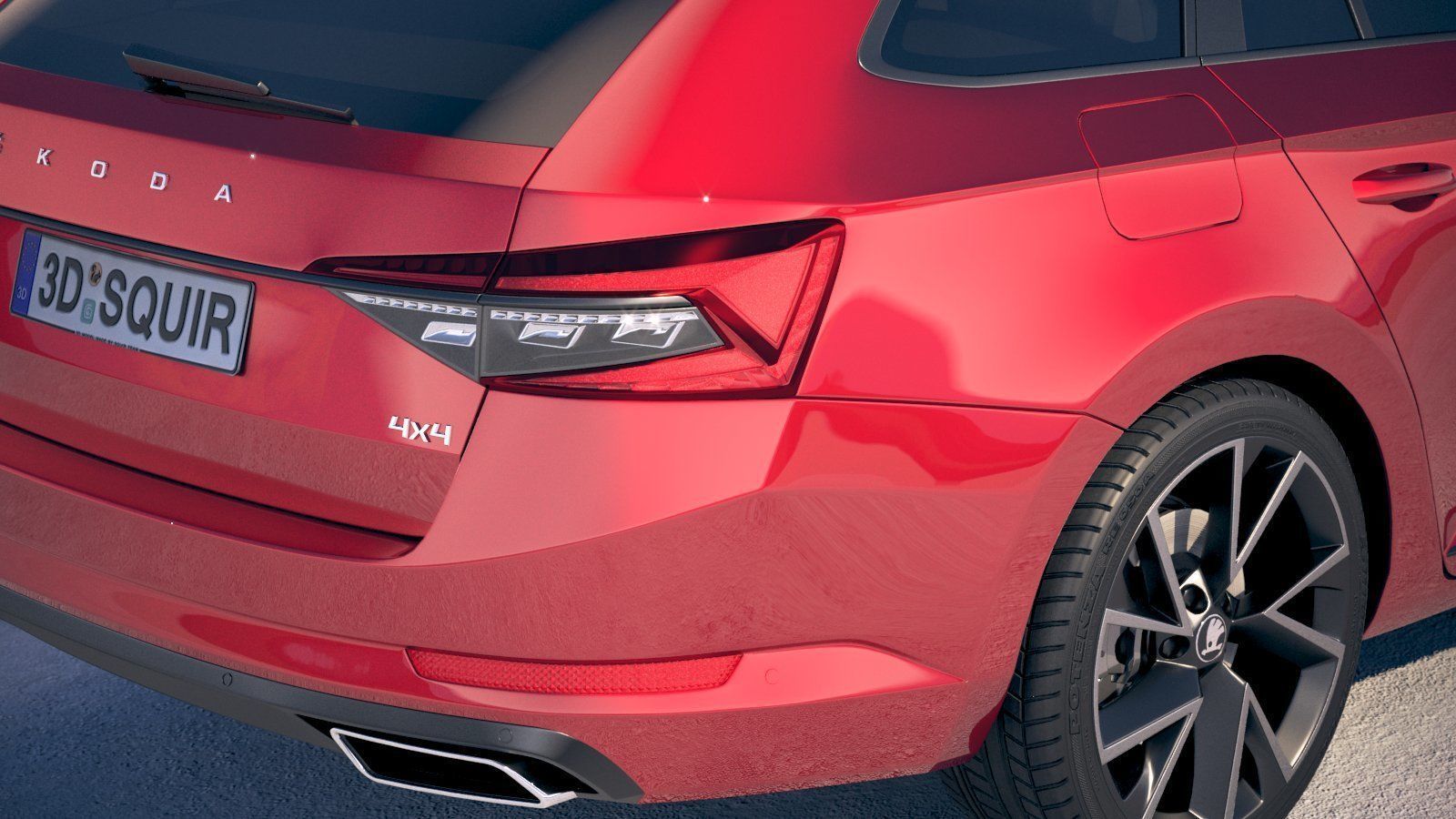 Skoda Superb Combi 2020 3D model_2