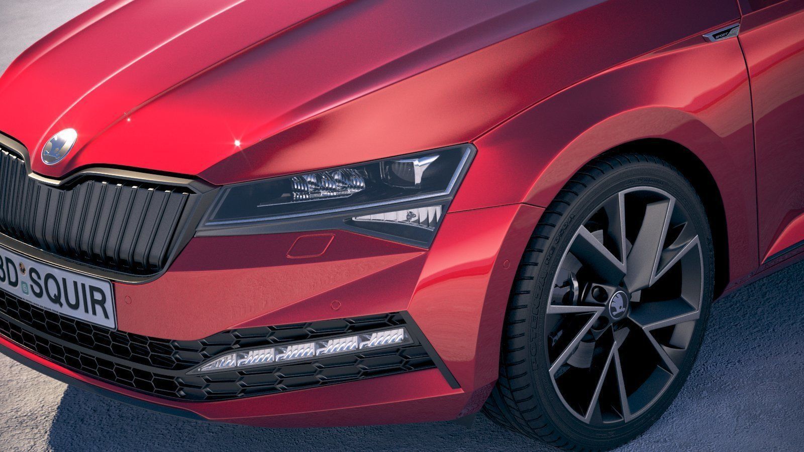 Skoda Superb Combi 2020 3D model_1