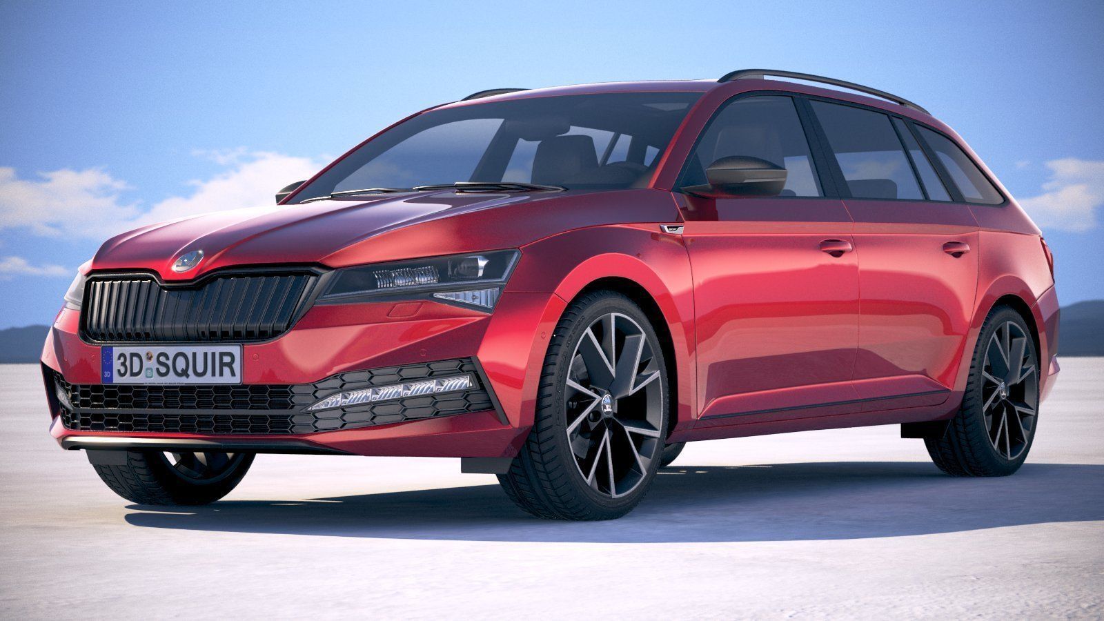 Skoda Superb Combi 2020 3D model_9