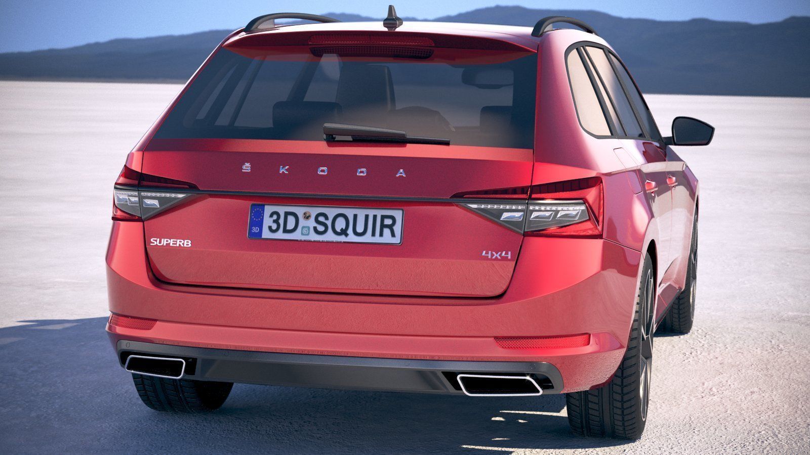 Skoda Superb Combi 2020 3D model_4