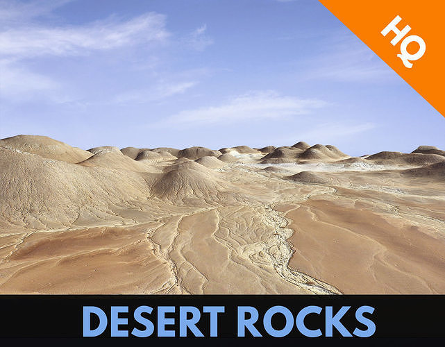 Rocks Terrain Cliffs Mountain Desert Landscape PBR Low Poly 05 Low-poly 3D model