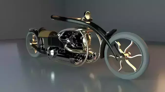 Steampunk Motorcycle 