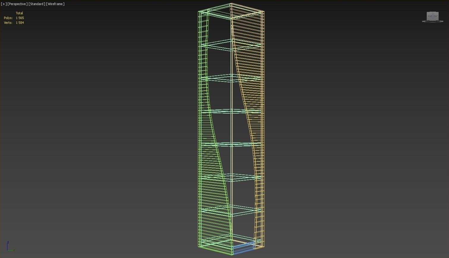 Exquisite Bookcase - 3ds Max 3D model_39