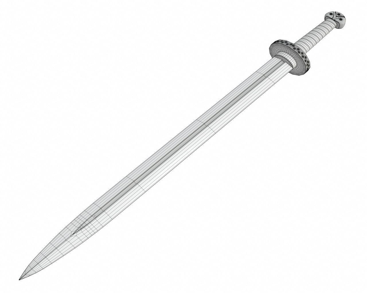 Sword 01 3D model_9